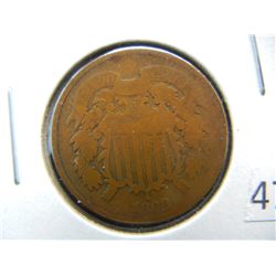 1868 2 cent copper