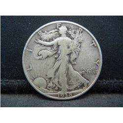 1938 D Walking Liberty half Dollar VF Key Date