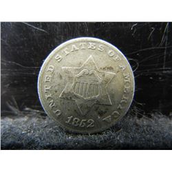 1852 Three Cent Silver Nice