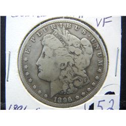 1896 S Morgan Dollar Key Date Counter stamped