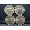 Image 2 : (4) Gem BU 1950 D Jefferson Nickels Key Date