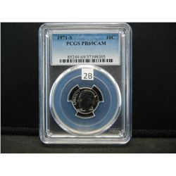 1971 S Roosevelt Dime PCGS PF69CAM