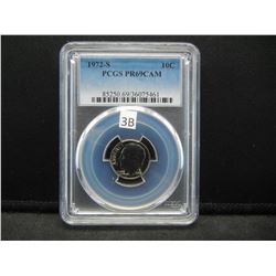 1972 S Roosevelt Dime PCGS PF69 CAM