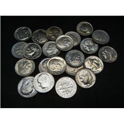 (22) Gem BU Roosevelt Dimes Mixed Dates