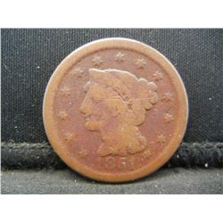 1851 large cent