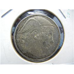 1953 Belgium 20 franc silver
