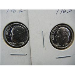 1962-1963 proof Roosevelt dime