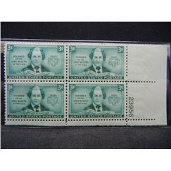 Girl Scouts plate block
