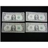 Image 1 : (3) $1 Federal Reserve STAR notes, (1) 2013 Federal Reserve Note