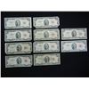 Image 1 : Ten $2 red seal U.S. note series 1953 Some Low Serial Numbers