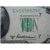 Image 2 : 1950B $10 Federal Reserve Note.  AU/Unc.  Off Center.