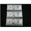 Image 1 : (3) 2013 $5 Federal Reserve *(Replacement) Notes.  Consecutive serial #'s
