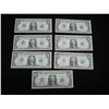 Image 1 : (7) 2001 $1 Federal Reserve * (Replacement) Notes.  Consecutive serial #'s