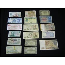 17 Pieces Vintage Foreign currency