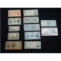 12 Pieces Vintage Foreign currency