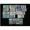 Image 1 : (20) 4 Stamp plated Blocks.  Mint