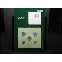 Socialist republic of Albania 5 coin unc set