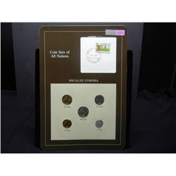 Ethiopia 5 coin unc set