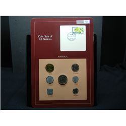 Antigua 7 coin unc set.  Rare