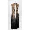 Image 2 : "Highland Rape" Black and Gold Dripping William Morris Print Dress AW 1995