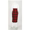 Image 2 : "Highland Rape" Watch-Fob MacQueen Tartan Wool High-Waisted Skirt and Pattern AW 1995