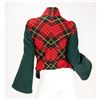 Image 2 : "Highland Rape" MacQueen Tartan and Green Wool Jacket With Kick-Back Hip Panels and Original Pattern
