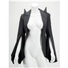 Image 1 : "The Hunger" Grey Open Front Torso Jacket With Slashed Sleeves and Original Pattern SS 1996