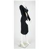 Image 3 : "The Hunger" Black Asymmetrical Slashed Dress Straight Line SS 1996