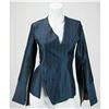 Image 1 : "The Hunger" Navy Striped Jacket Unfinished Toile, Partly Sewn (With Original Four-Piece Card Patter