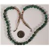 Image 1 : Vintage Natural Green Turquoise and Shell Heishi Beads Necklace 22"  (108783)