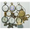 Image 1 : Pocket Watch Group- Nine pcs  (114289)