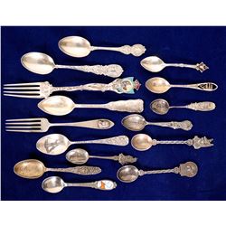 USA Souvenir Silver Spoon Lot  (109072)