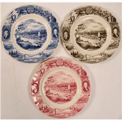 Oregon Souvenir Plates (3)  (112605)