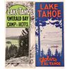 Image 1 : Two Rare Lake Tahoe Brochures: Globin's Al Tahoe and Emerald Bay Camp & Hotel  (107888)