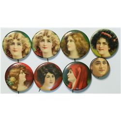 Victorian Lady Pin Backs  (112918)