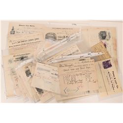 Utica Mining Company SF billheads: miscellaneous  (110834)