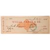 Image 1 : Rare Genoa Fluming Co. Revenue Check (Comstock Lumber Operation)  (107882)