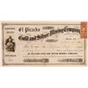 Image 1 : El Picacho Gold & Silver Mining Company Stock Certificate--No. 2  (106963)
