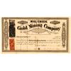 Image 1 : Mill Creek Gold Mining Co Stock, Clear Creek, Co. 1866  (111411)