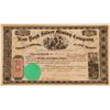 Image 1 : New York Silver Mining Co. of Nevada Stock Certificate, 1865  (111371)