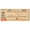 Image 1 : Merchants Gold & Silver Mining Co Territorial Stock, Mineral County, N.T. 1863  (111365)