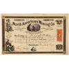 Image 1 : North American Mining Co Stock Certificate, Philadelphia, 1867  (112967)