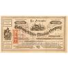 Image 1 : La Fernandez Gold & Silver Mining Stock, Sonora, Mexico, 1864  (111384)