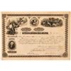 Image 1 : Stroudsburg Bank Stock Certificate, Pennsylvania, 1868  (111345)