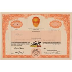 Stan Lee Media Stock Certificate  (112234)