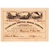 Image 1 : Stanislaus Central Bridge Company Stock Certificate (Gold Rush)  (107760)