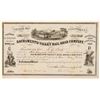 Image 1 : Sacramento Valley Rail Road Co Stock Certificate, 1861, Rare  (111403)
