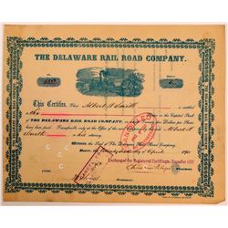 Delaware Rail Road Company Stock, 1890  (111025)