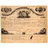 Image 1 : Chicago, St. Paul & Fond Du Lac Rail Road Co Stock Certificate, 1855- Rare  (111130)