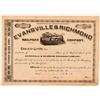 Image 1 : Evansville & Richmond Railroad Co Stock, Unissued But Previously Unknown  (111193)